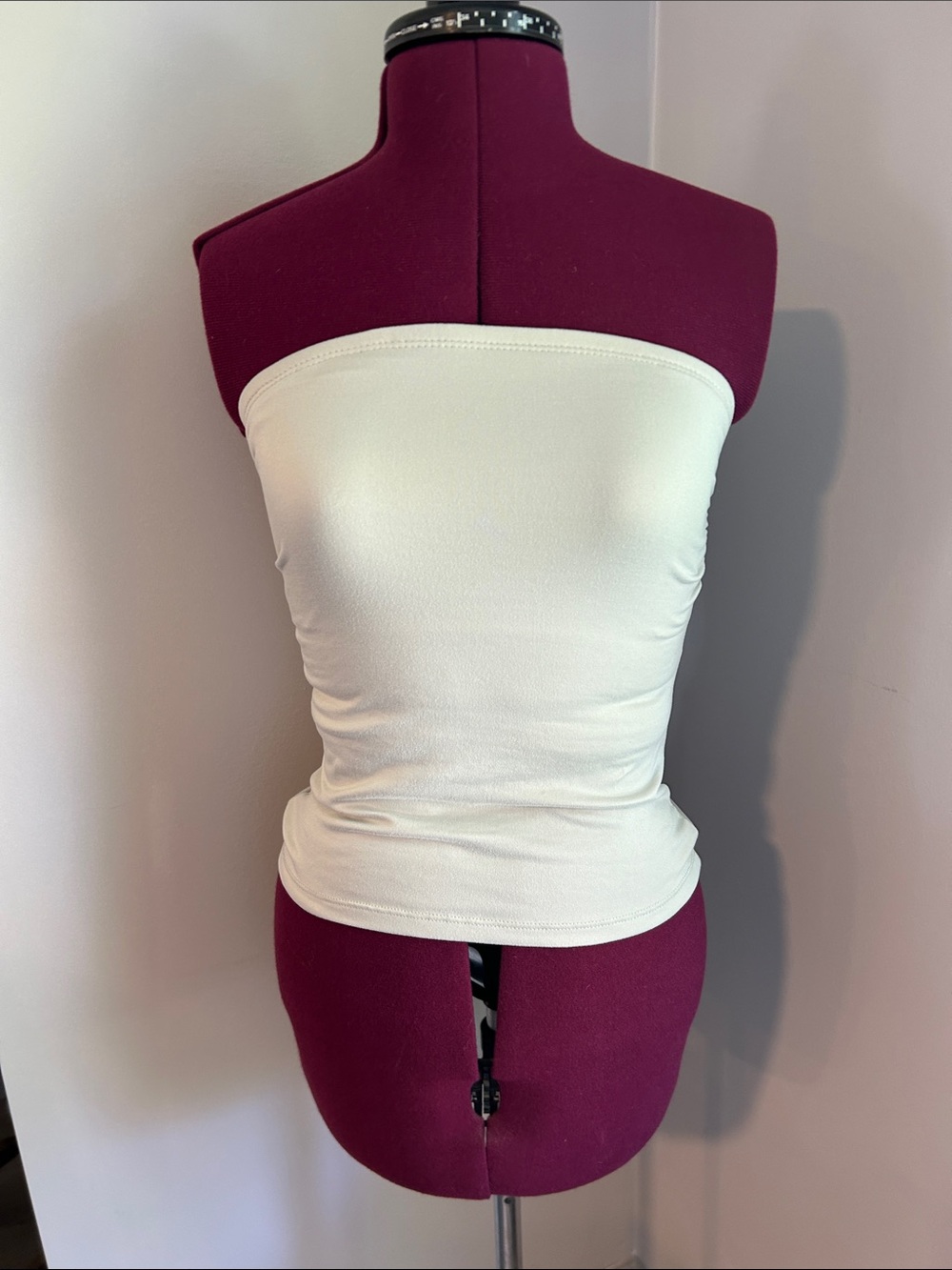Strapless Cream Tube Top - Women's Basic Tank